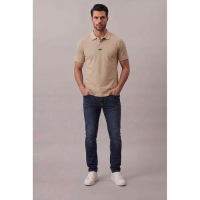Polo Mc Ck Masc Premium - Caqui Medio