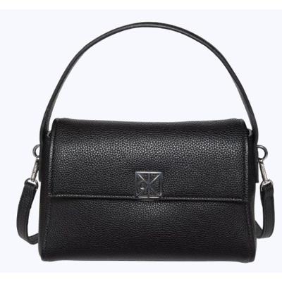 Bolsa Calvin Klein Feminina Shoulder Emblema Aop Metálico - Preto
