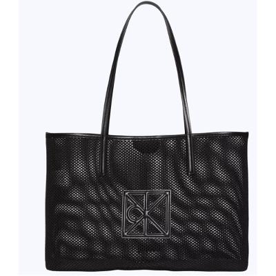 Bolsa Ck Tote Mesh Aop - Preto
