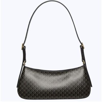 Bolsa Ck Shoulder Small Monograma Aop - Preto