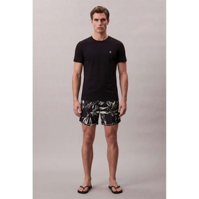 Camiseta Manga Curta Swimwear Masculino Coqueiro - Preto