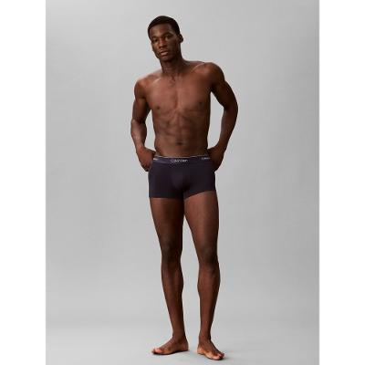 Kit 3 Low Rise Trunk Icon Cotton Stretch - Preto/Misto