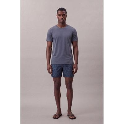 Shorts Swim Masculino Folhas - Marinho