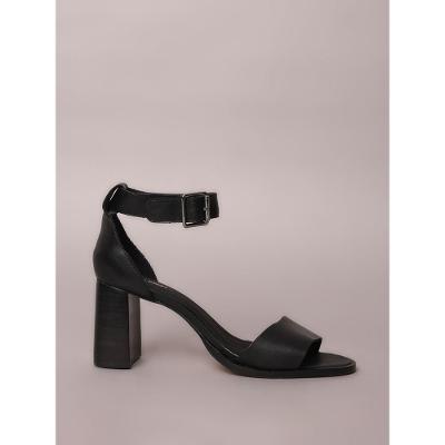 Sandália Calvin Klein Salto Bloco - Preto