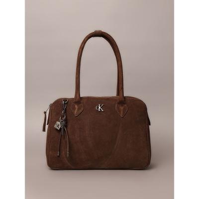 Bolsa Media Calvin Klein Jeans Soft - Marrom