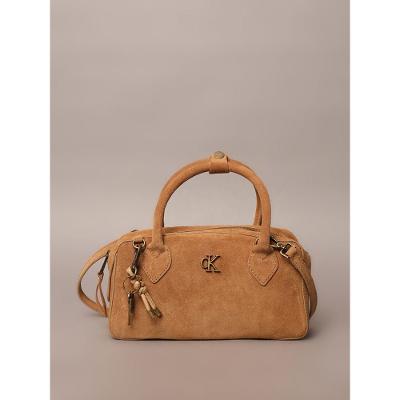 Bolsa Baguete Calvin Klein Jeans Camurça - Havana