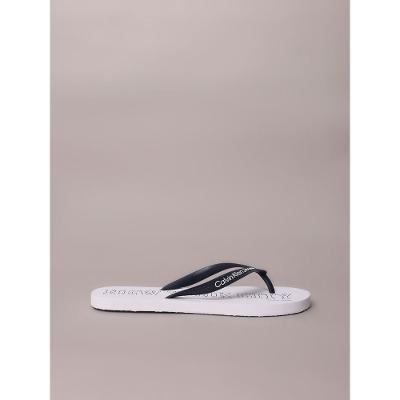 Chinelo Calvin Klein Jeans Estampa 78 Calvin Klein - Branco