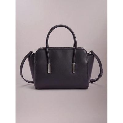 Bolsa Calvin Klein Zíper Com Alça Removível - Preto