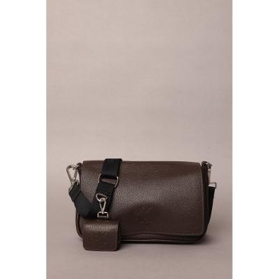 Bolsa Média Calvin Klein Jeans Chaveiro - Marrom