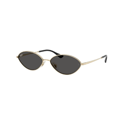 Óculos de Sol Ray-Ban Kai 0RB3757 92138759 Metal Dourado com lentes na cor Cinza