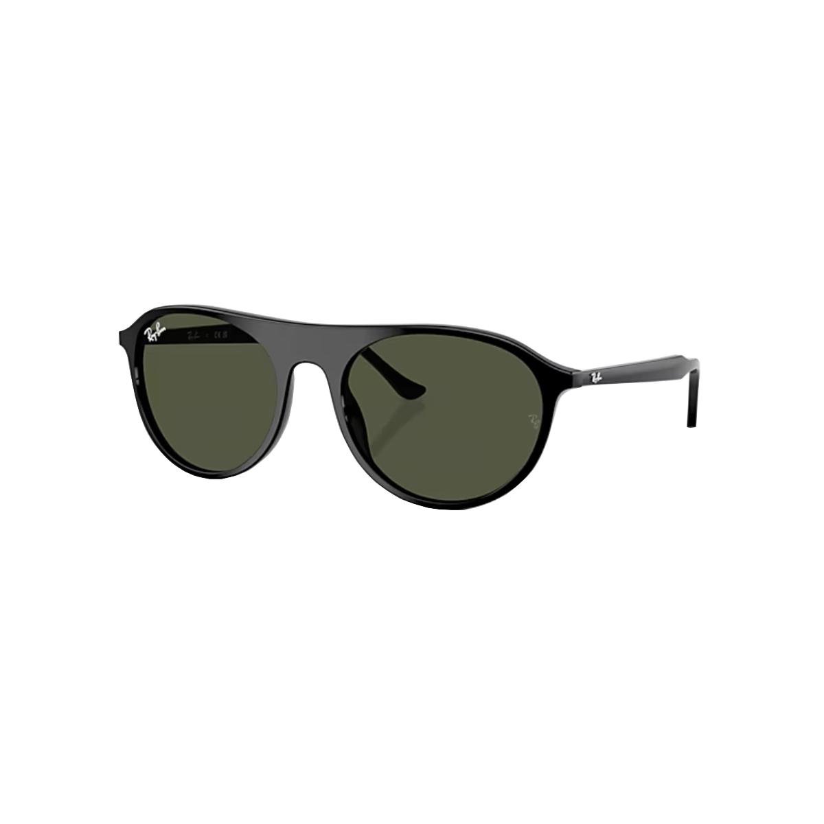 Óculos de Sol Ray-Ban 0RB2215 901/3159 Acetato Preto com lentes na cor Verde - 1