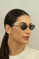 Óculos de Sol Ray-Ban Kai 0RB3757 004/2V59 Metal Chumbo com lentes na cor Azul Polarizado - 5