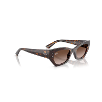 Óculos de Sol Ray-Ban Zena 0RB4430 13591352 Acetato Marrom Mesclado com lentes na cor Marrom Degradê - 3