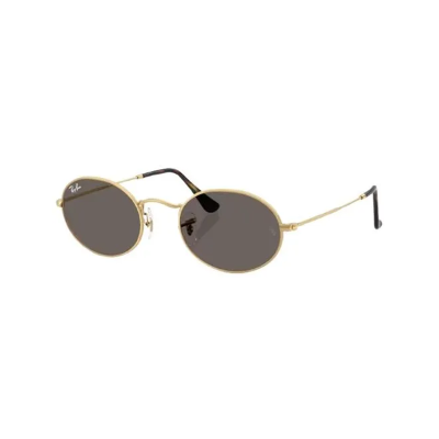 Óculos de Sol Ray-Ban Oval 0RB3547N 001/B151 Metal Dourado com lentes na cor Cinza