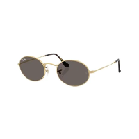 Óculos de Sol Ray-Ban Oval 0RB3547N 001/B151 Metal Dourado com lentes na cor Cinza - 1