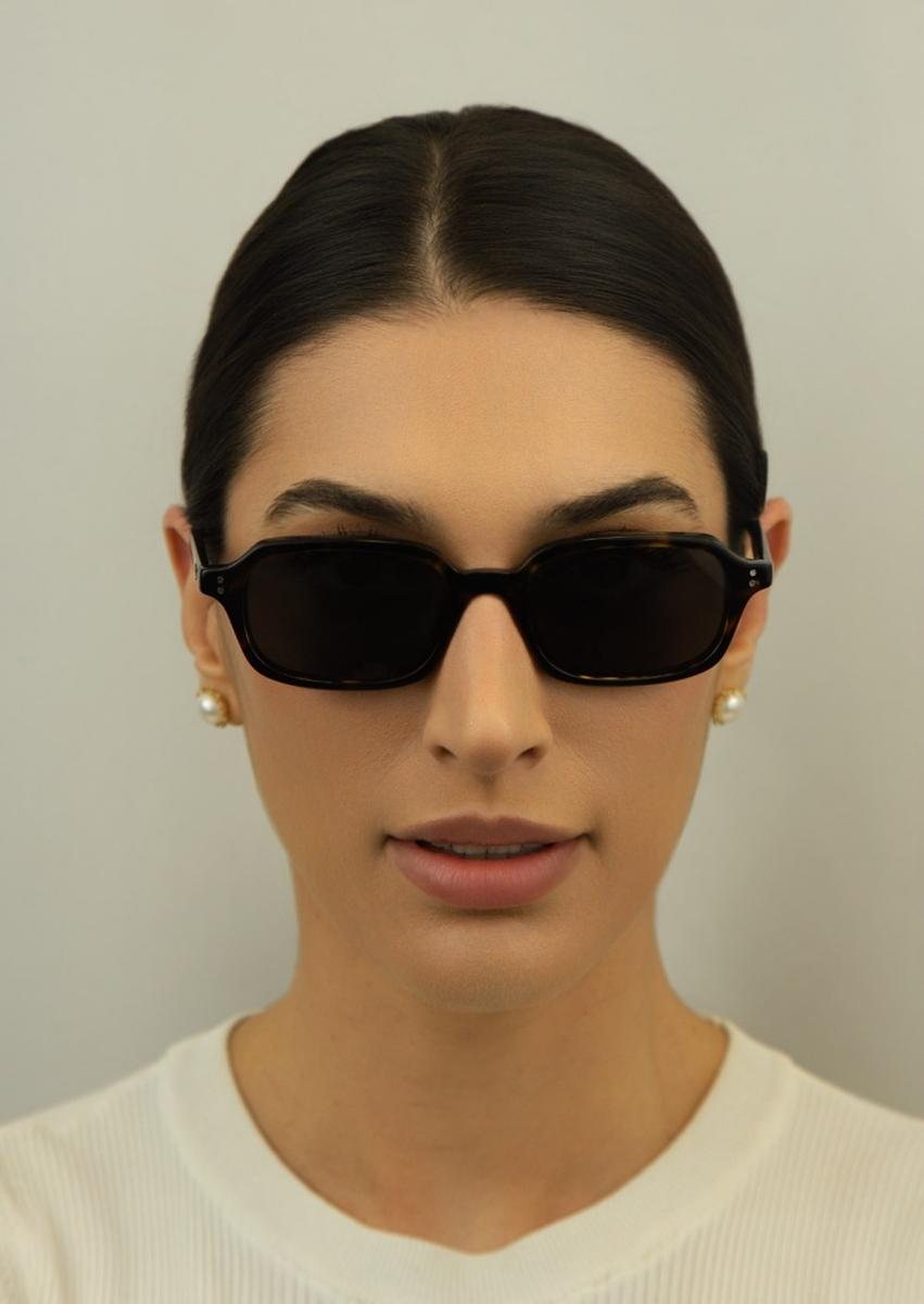 Óculos de Sol Ray-Ban Zuri 0RB4455 13598752 Acetato Marrom Mesclado com lentes na cor Cinza - 3