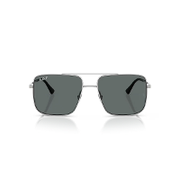 Óculos de Sol Ray-Ban Ari 0RB3758 003/8156 Metal Prata com lentes na cor Cinza Polarizado - 2