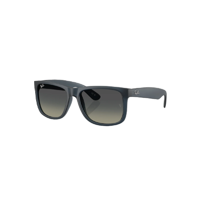 Óculos de Sol Ray-Ban Justin 0RB4165 68131155 Nylon Azul com lentes na cor Cinza Degradê