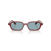 Óculos de Sol Ray-Ban Zuri 0RB4455 68098052 Acetato Vermelho Escuro com lentes na cor Azul - 2