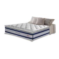 Colchão Queen de Molas Ensacadas D33 com Pillow TOP Cama inBox Select 158x198x32 Azul - 1