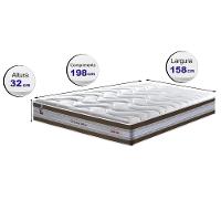 Colchão Queen de Molas Ensacadas D33 Cama inBox Select Firme 158x198x32 Café - 2