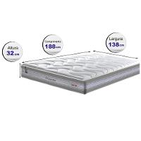 Colchão Casal de Molas Ensacadas D33 Cama inBox Select Firme 138x188x32 Cinza - 2