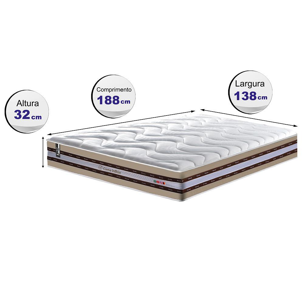 Colchão Casal de Molas Ensacadas D33 Cama inBox Select Firme 138x188x32 Bege - 2