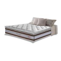 Colchão King de Molas Ensacadas D33 com Pillow TOP Cama inBox Select 193x203x32 Café - 1
