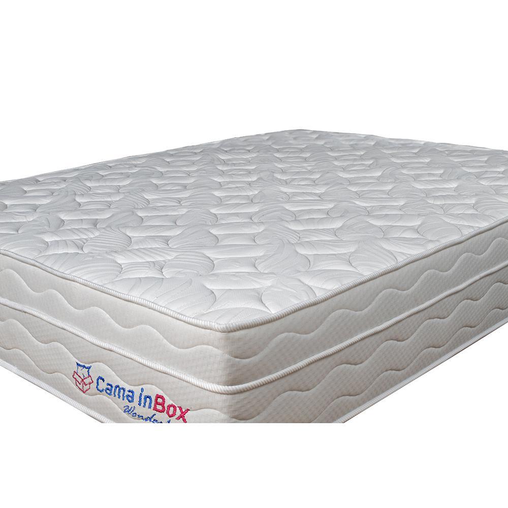 Colchão Casal com Molas Ensacadas Cama inBox Wonderful Branco 138x188x32 - 5