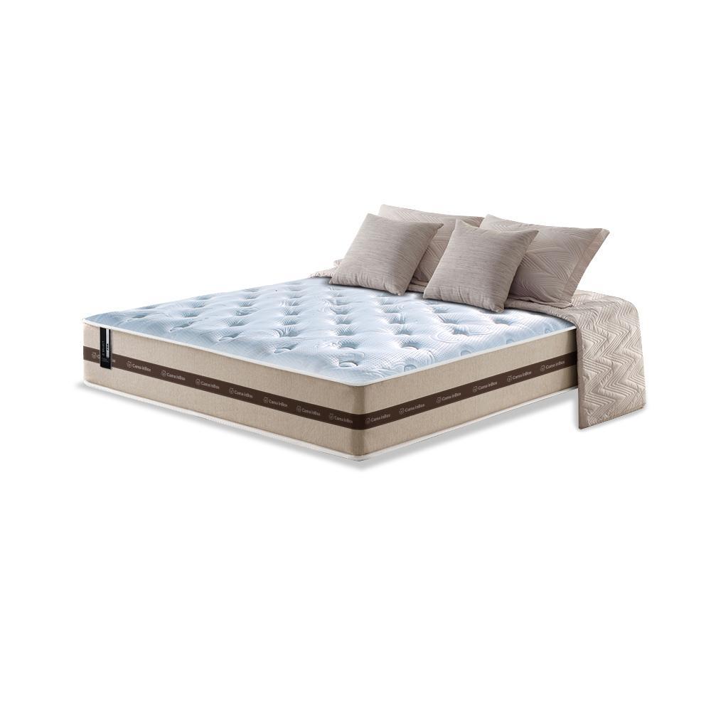 Colchão King de Molas Ensacadas Cama inBox Select Basic 193x203x26 Bege - 1