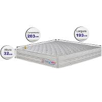 Colchão King com Molas Ensacadas Cama inBox Wonderful Branco 193x203x32 - 3