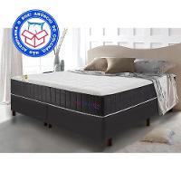 Colchão King com Molas Ensacadas Cama inBox Cloud Cinza 193x203x28 - 2