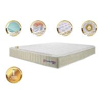 Colchão King com Molas Ensacadas Cama inBox Cloud Bege 193x203x28