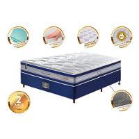 Conjunto Cama Box Casal de Molas Ensacadas D33 Cama inBox Select Firme 138x188x71 Azul - 3