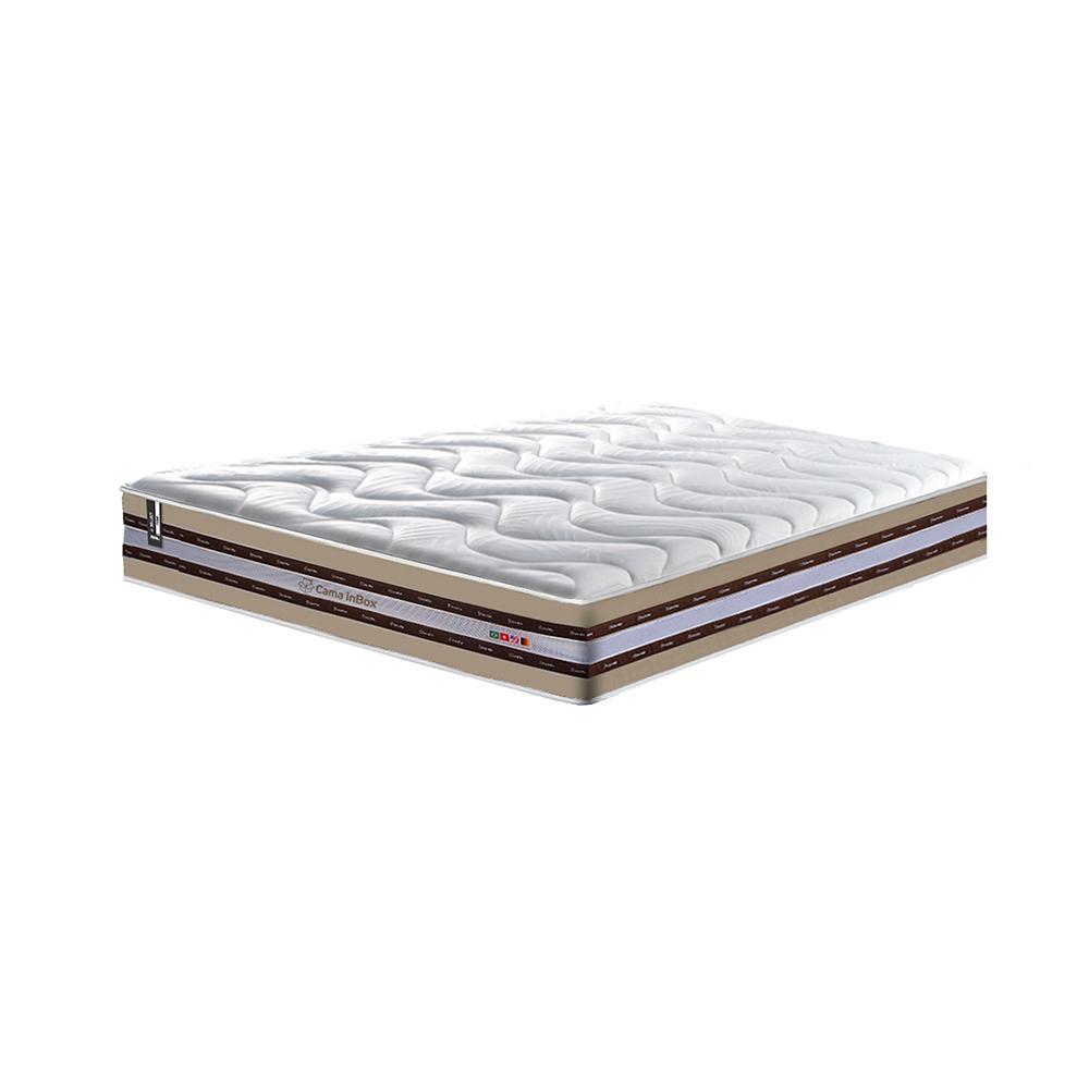 Conjunto Cama Box Queen de Molas Ensacadas D33 Cama inBox Select Firme 158x198x71 Bege - 4