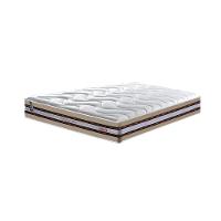 Conjunto Cama Box Queen de Molas Ensacadas D33 Cama inBox Select Firme 158x198x71 Bege