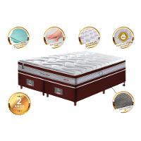 Conjunto Cama Box Queen de Molas Ensacadas D33 Cama inBox Select Firme 158x198x71 Vinho - 3