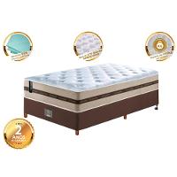Conjunto Cama Box Solteiro de Molas Ensacadas Cama inBox Select Basic 88x188x65 Bege - 3