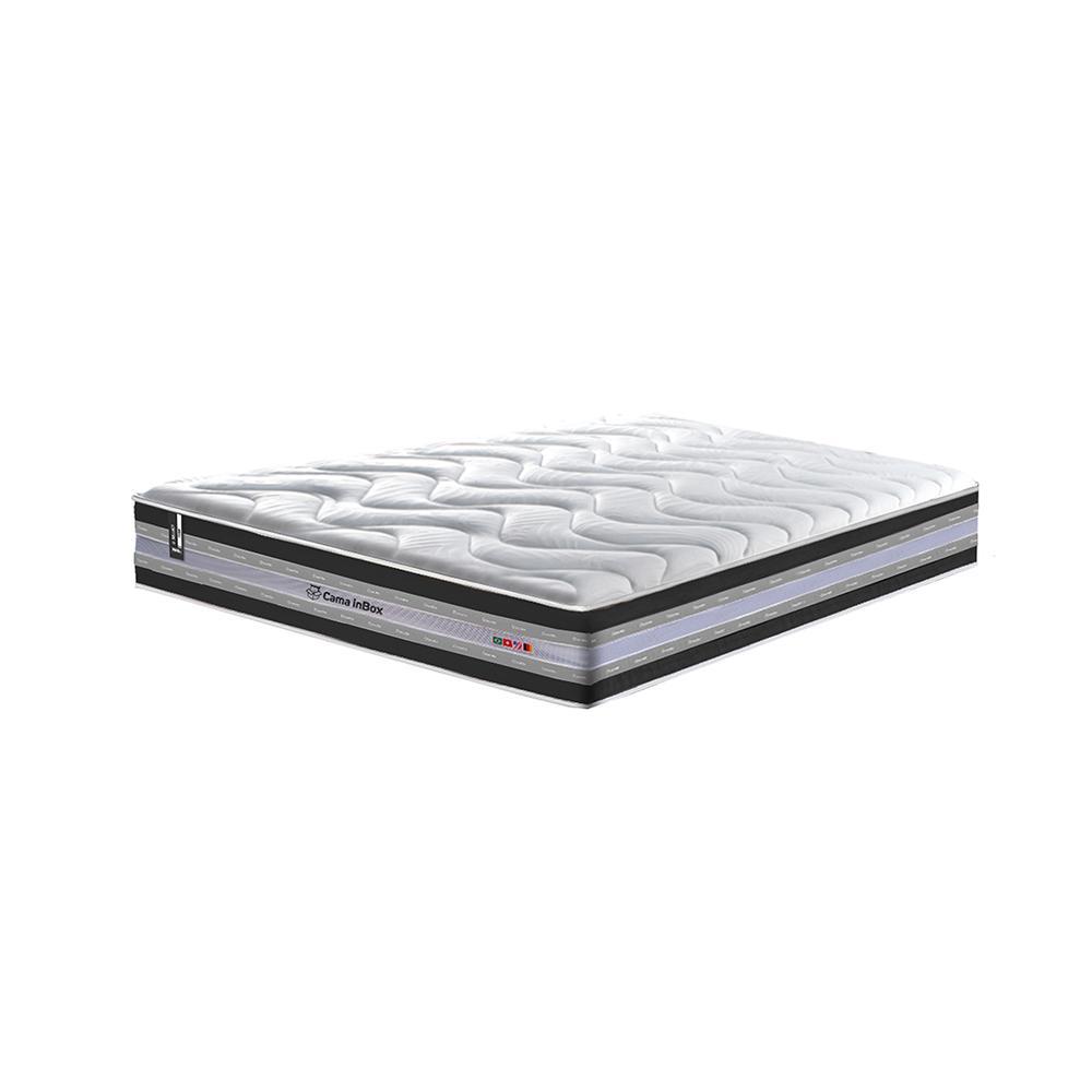 Conjunto Cama Box King de Molas Ensacadas D33 Cama inBox Select Firme 193x203x71 Preto - 4