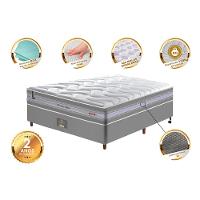 Conjunto Cama Box Casal de Molas Ensacadas D33 Cama inBox Select Firme 138x188x71 Cinza - 3