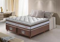 Conjunto Cama Box Queen de Molas Ensacadas D33 com Pillow TOP Cama inBox Select 158x198x71 Café - 1