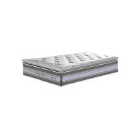 Colchão Solteiro de Molas Ensacadas D33 com Pillow TOP Cama inBox Select 88x188x32 Cinza