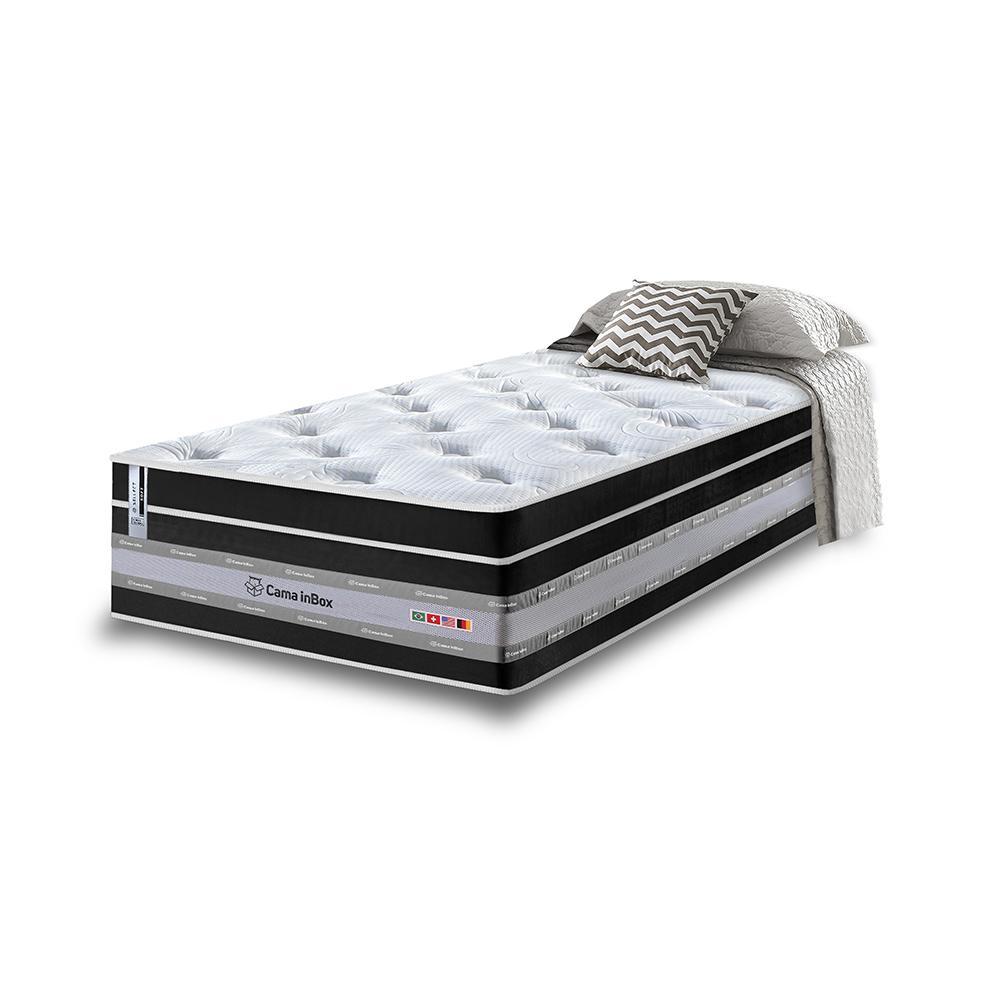 Colchão Solteiro de Molas Ensacadas Cama inBox Select Euro Soft 88x188x32 Preto - 1