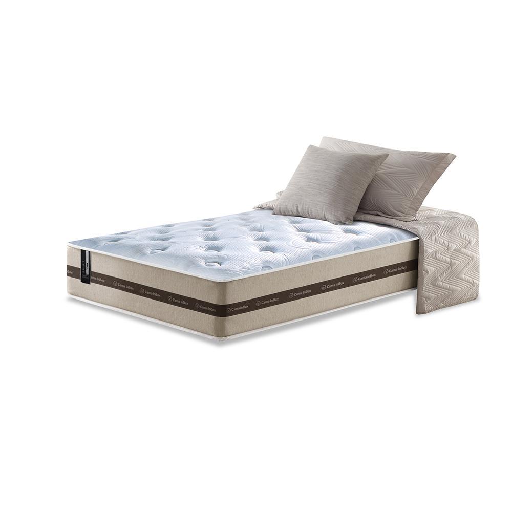 Colchão Solteiro de Molas Ensacadas Cama inBox Select Basic 88x188x26 Bege - 1