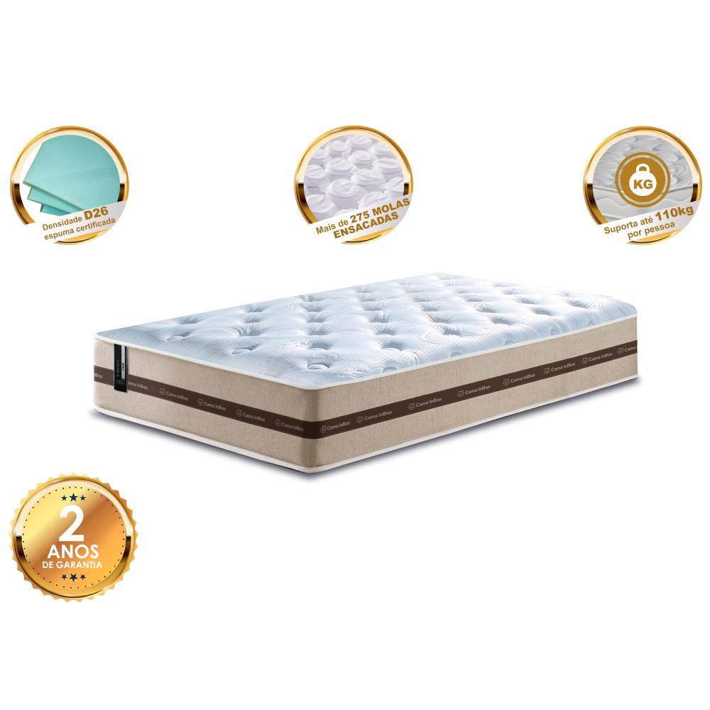 Colchão Solteiro de Molas Ensacadas Cama inBox Select Basic 88x188x26 Bege - 3