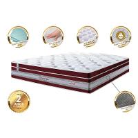 Colchão Queen de Molas Ensacadas Cama inBox Select Euro Soft 158x198x32 Vinho - 3