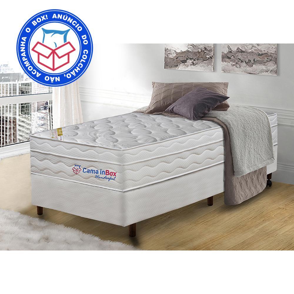 Colchão Solteiro com Molas Ensacadas Cama inBox Wonderful Branco 88x188x32 - 2