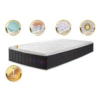 Colchão Solteiro com Molas Ensacadas Cama inBox Cloud Cinza 88x188x28