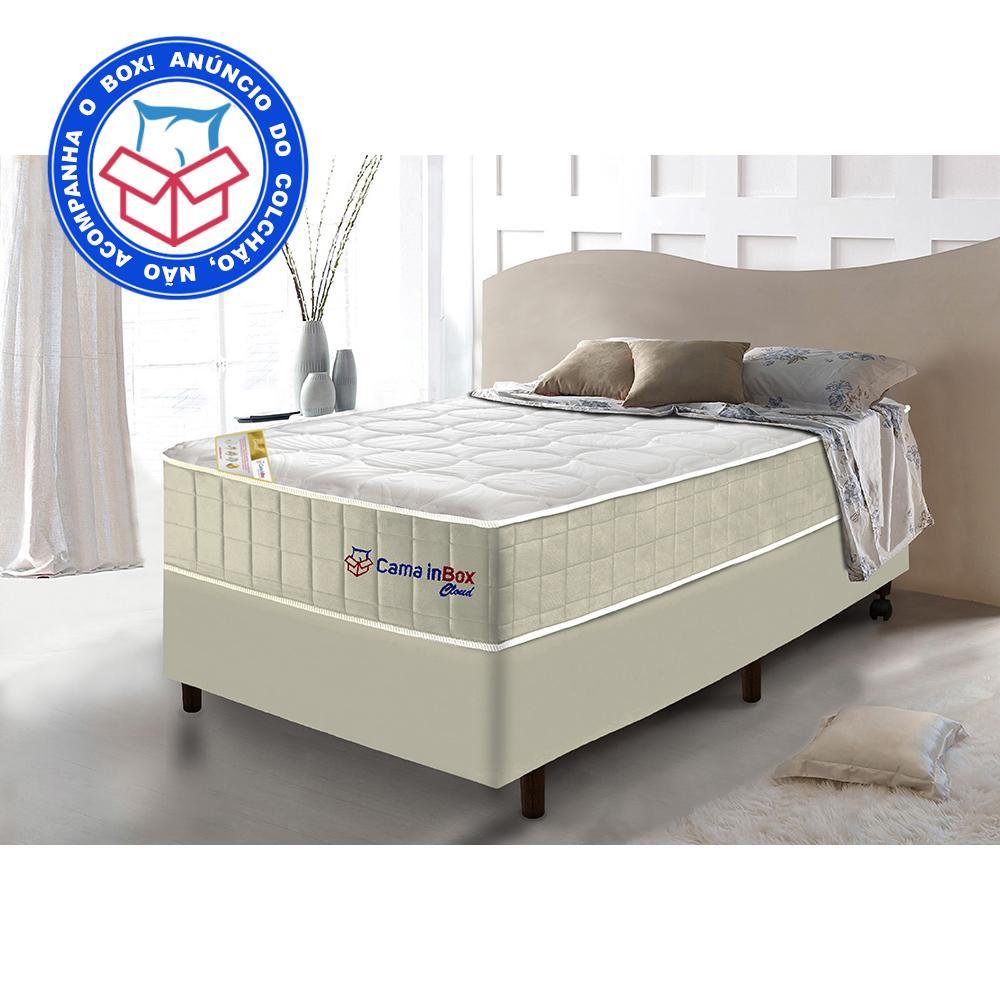 Colchão Solteiro com Molas Ensacadas Cama inBox Cloud Bege 88x188x28 - 2
