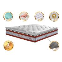 Colchão Queen de Molas Ensacadas D33 com Pillow TOP Cama inBox Select 158x198x32 Vermelho - 3